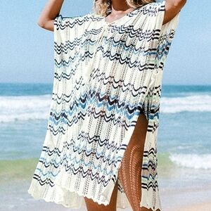 Cupshe Blanca Boho Tassel V-Neck Cover Up